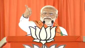 Prime Minister Narendra Modi addresses a rally in Telangana’s Jagtial. ANI