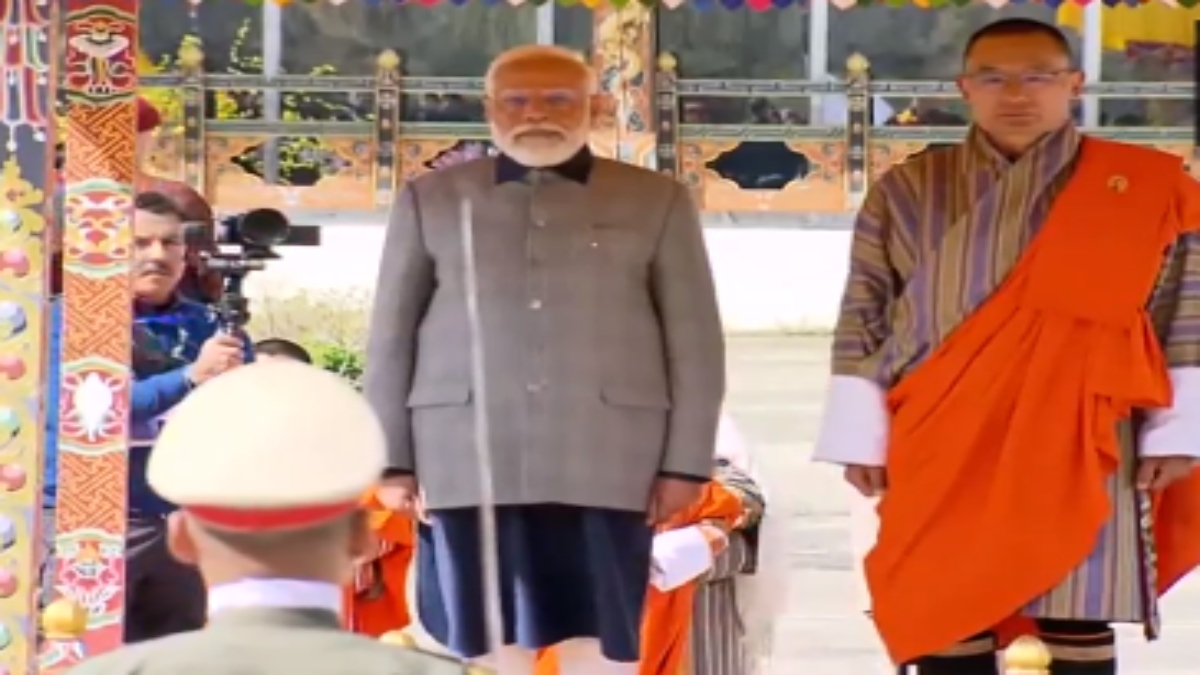 Prime Minister Narendra Modi with his Bhutanese counterpart Tshering Tobgay on Friday. ANI Prime Minister Narendra Modi with his Bhutanese counterpart Tshering Tobgay on Friday. ANI