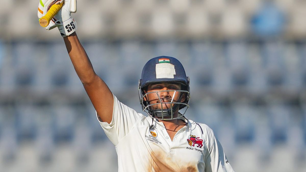 Musheer Khan breaks Sachin Tendulkar's record with hundred in Ranji Trophy final Musheer Khan breaks Sachin Tendulkar's record with hundred in Ranji Trophy final