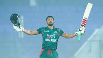 Bangladesh skipper Najmul Hossain Shanto struck an unbeaten century to guide his team to a comfortable victory in the 1st ODI against Sri Lanka. Image credit: X/@BCBtigers