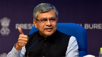 Union IT Minister Ashwini Vaishnaw at a press briefing. File Image.