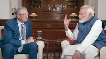 Prime Minister Narendra Modi and Bill Gates. Screengrab.