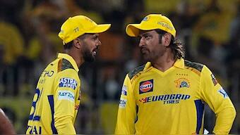 Sunil Gavaskar feels the presence of MS Dhoni must have helped new CSK skipper Ruturaj Gaikwad. PTI image 