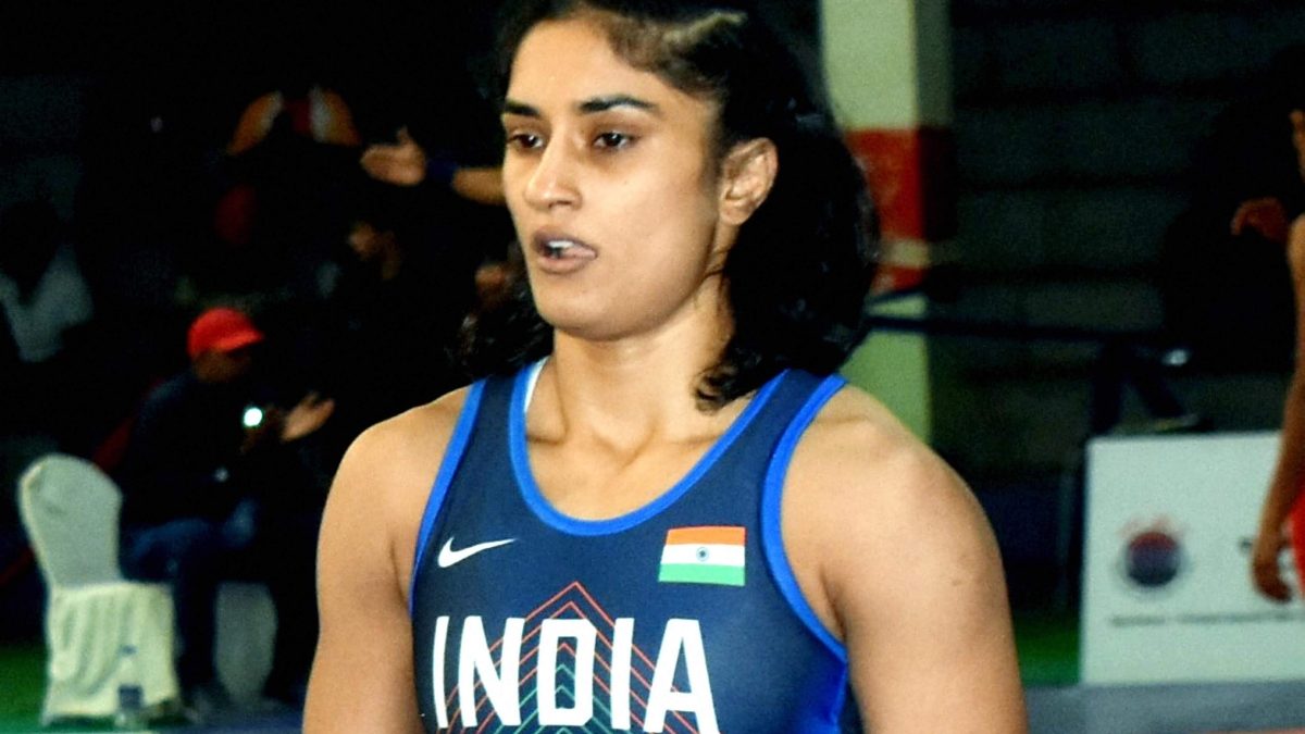 Vinesh Phogat in a file photo. PTI Vinesh Phogat in a file photo. PTI