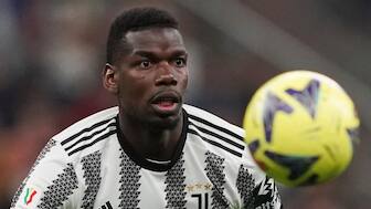 France and Juventus midfielder Paul Pogba will not be eligible to play until the 2027-28 season, at which point he will be 34 years old, after getting slapping with a four-year ban for doping. AP 