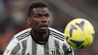 France and Juventus midfielder Paul Pogba will not be eligible to play until the 2027-28 season, at which point he will be 34 years old, after getting slapping with a four-year ban for doping. AP 