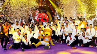 The victorious Puneri Paltan team celebrates after winning its maiden Pro Kabaddi League crown. Image credit: Pro Kabaddi League