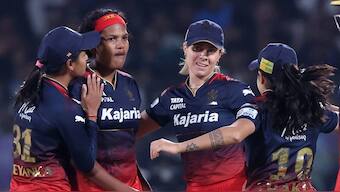 Asha Shobana spun Royal Challengers Bangalore to the WPL final with a brilliant last over in the Eliminator against Mumbai Indians. BCCI image