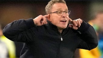 “This is something that I will not tolerate in a team where I am a coach, whether in a club or here with the national team,” Ralf Rangnick said on the players' homophobic chants. AP 