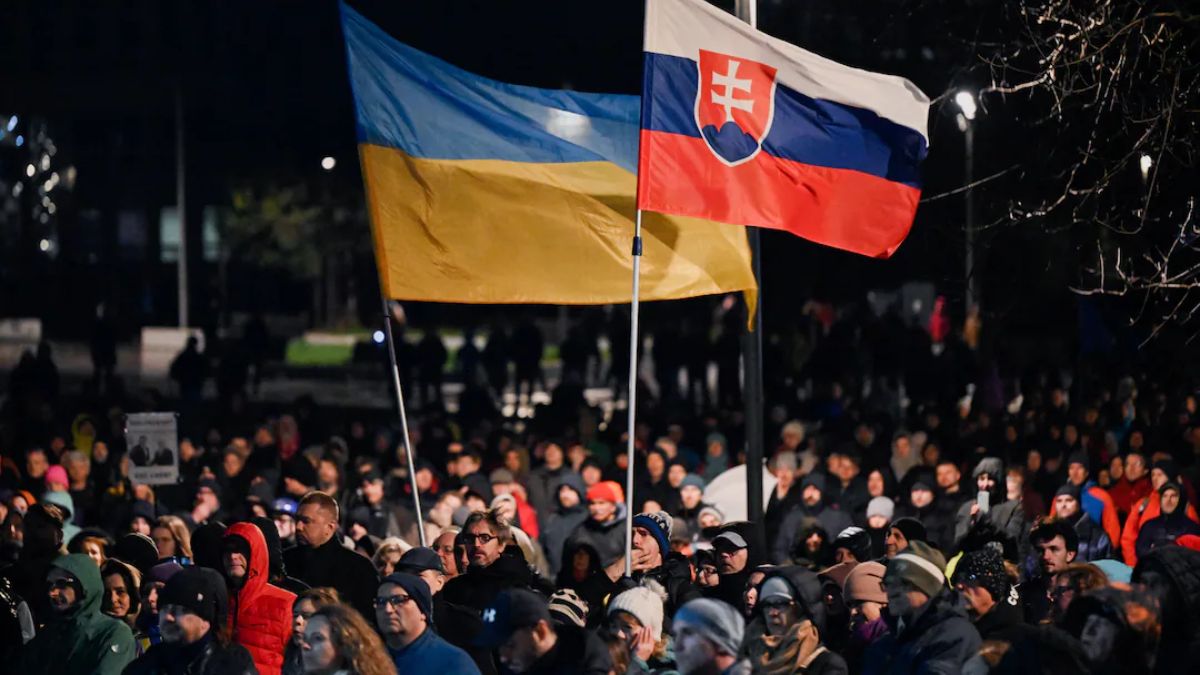 Slovaks are protesting against PM Robert Fico's stand on Russia-Ukraine war. Source: Reuters File Slovaks are protesting against PM Robert Fico's stand on Russia-Ukraine war. Source: Reuters File