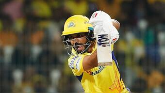 Chennai Super Kings captain Ruturaj Gaikwad bats during the opening match of IPL 2024 against Royal Challengers Bengaluru. Sportzpics