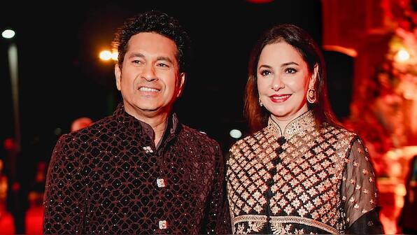 In Photos: Tendukar, Dhoni, Rohit and other top cricketers grace Anant Ambani-Radhika Merchant pre-wedding bash