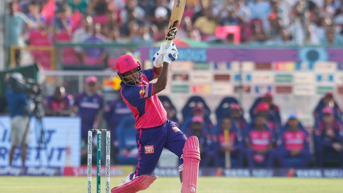 Sanju Samson led from the front with a 52-ball 82 against Lucknow Super Giants on Sunday. Sportzpics Sanju Samson led from the front with a 52-ball 82 against Lucknow Super Giants on Sunday. Sportzpics