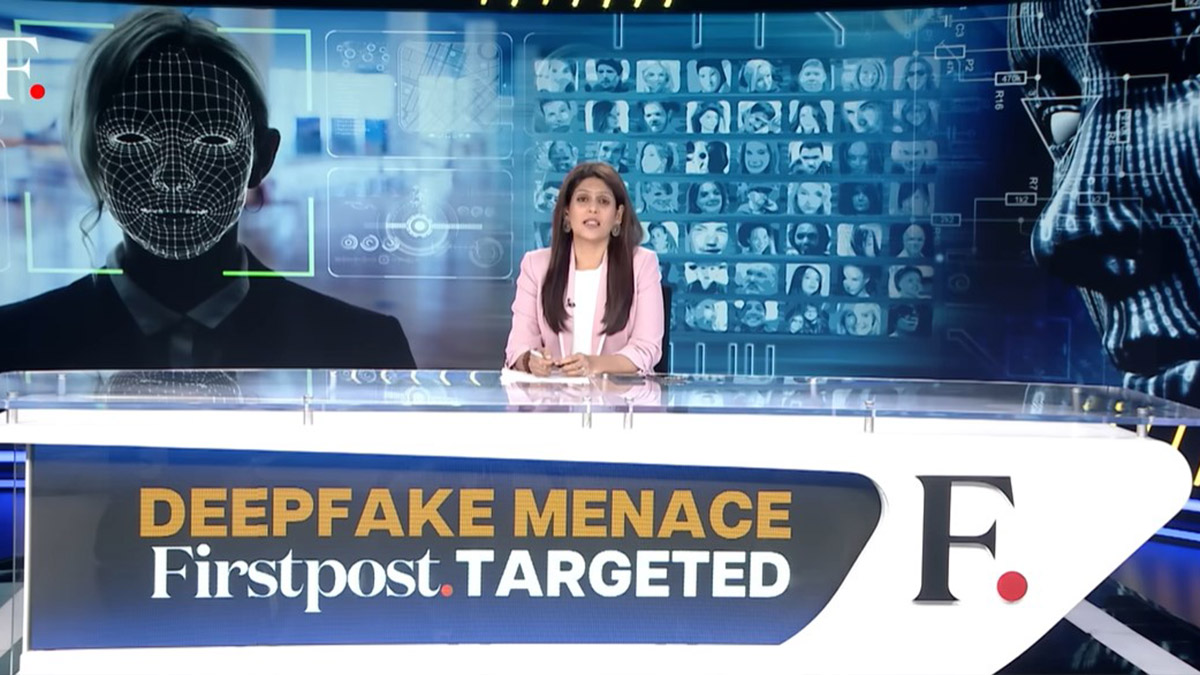 A deepfake of Firstpost's Vantage doing rounds on social media A deepfake of Firstpost's Vantage doing rounds on social media