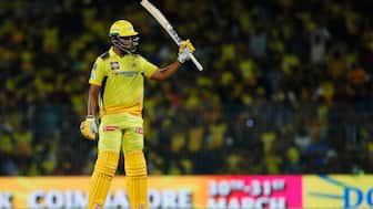 Shivam Dube of Chennai Superkings after scoring a half century against Gujarat Titans in the IPL. Image: Sportzpics
