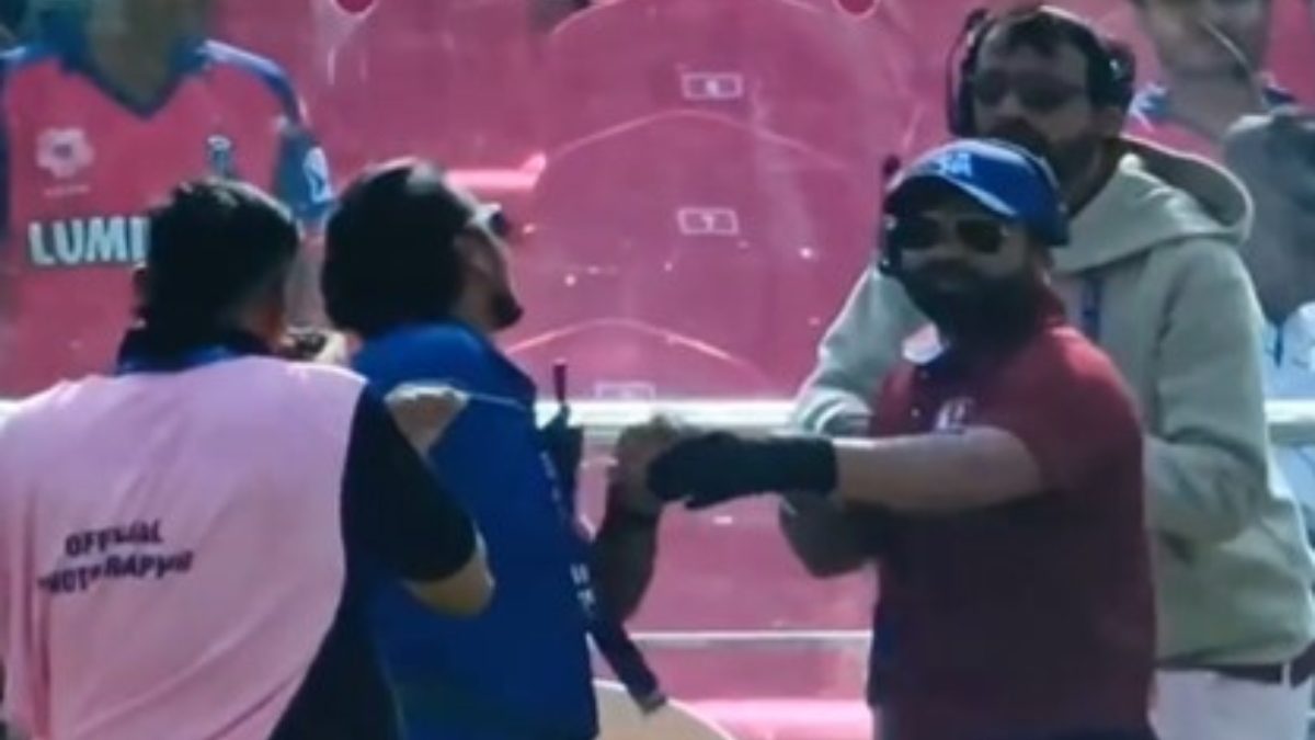 The Rajasthan Royals vs Lucknow Super Giants contest in Jaipur was halted briefly due to a spidercam trouble. Image: X screengrab The Rajasthan Royals vs Lucknow Super Giants contest in Jaipur was halted briefly due to a spidercam trouble. Image: X screengrab