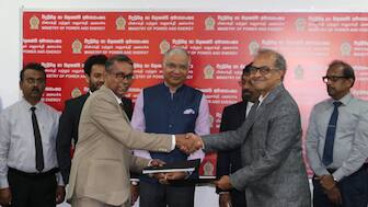 Signing of Hybrid Renewable Energy Project in Nainativu, Analaitivu and Delft islands, off Jaffna. Source: X/@IndiainSL