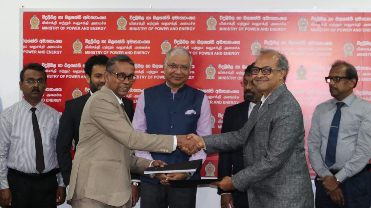 Signing of Hybrid Renewable Energy Project in Nainativu, Analaitivu and Delft islands, off Jaffna. Source: X/@IndiainSL Signing of Hybrid Renewable Energy Project in Nainativu, Analaitivu and Delft islands, off Jaffna. Source: X/@IndiainSL