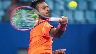Sumit Nagal defeated American wildcard Stefan Dostanic on his Indian Wells debut. PTI