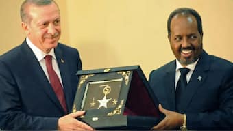 Turkey is required by the defence agreement signed on February 8 to train and equip the Somali navy to effectively defend its territorial waters against dangers like piracy, terrorism, and "foreign interference" Image Courtesy AFP