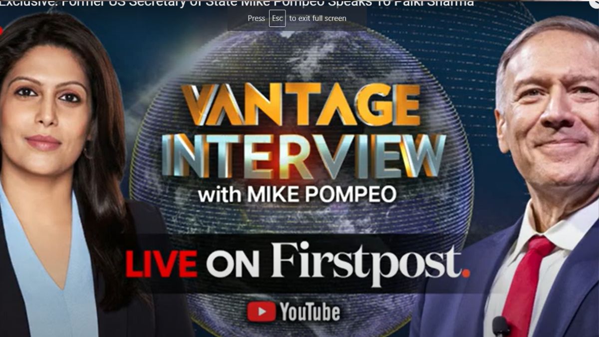 Former US Secretary Mike Pompeo talked on a variety issues and urged better India-US ties Former US Secretary Mike Pompeo talked on a variety issues and urged better India-US ties