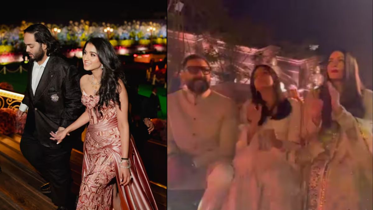 WATCH: Aishwarya Rai, Abhishek Bachchan, Aaradhya groove to dhol beats at Anant Ambani-Radhika Merchant's pre-wedding bash WATCH: Aishwarya Rai, Abhishek Bachchan, Aaradhya groove to dhol beats at Anant Ambani-Radhika Merchant's pre-wedding bash