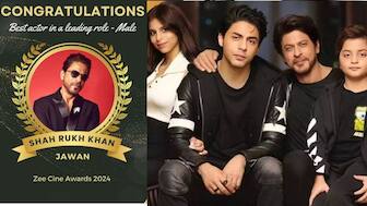 Shah Rukh Khan dedicates his Best Actor award for 'Jawan' to Aryan, AbRam and Suhana Khan, says, 'Till your father is alive…'
