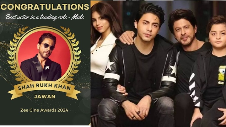 Shah Rukh Khan dedicates his Best Actor award for 'Jawan' to Aryan, AbRam and Suhana Khan, says, 'Till your father is alive…'
