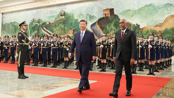 China says 'normal ties' with Maldives are not to 'target' any third party