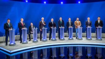 Nine candidates will be whittled down to two -- one for Russia and one for Ukraine -- Slovakia holds the first round of a presidential election Saturday. AFP