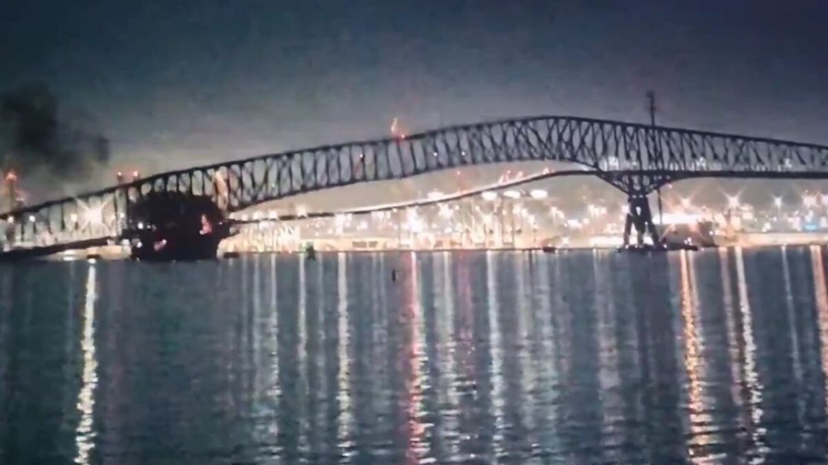 WATCH: Baltimore's Francis Scott Key Bridge collapses after