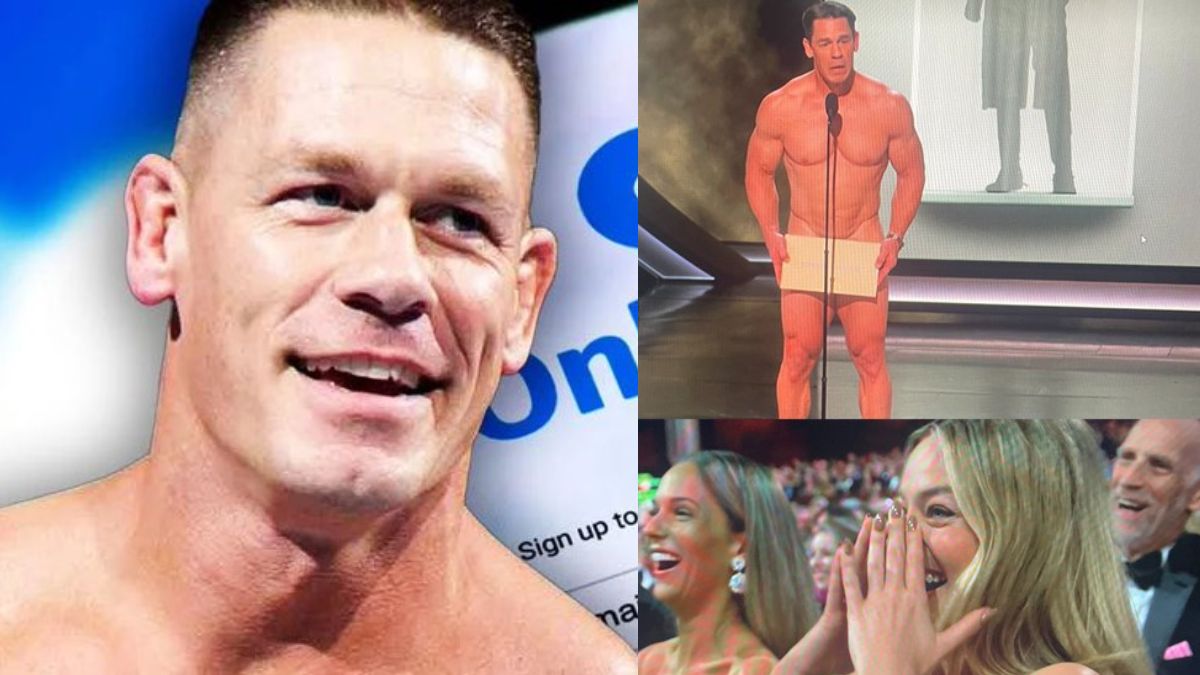 Oscars 2024: WWE star and Hollywood actor John Cena walks up nude on stage, 'Barbie' star Margot Robbie reacts Oscars 2024: WWE star and Hollywood actor John Cena walks up nude on stage, 'Barbie' star Margot Robbie reacts