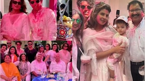 WATCH: Priyanka Chopra, Nick Jonas, and Mannara Chopra celebrate Holi together, pictures go viral
