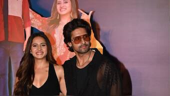Sargun Mehta and Ravi Dubey grace the premiere of their film 'Jatt Nuu Chudail Takri' in Mumbai