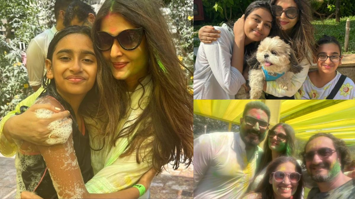 Inside Aishwarya Rai Bachchan's Holi bash with Abhishek Bachchan, Aaradhya Bachchan Inside Aishwarya Rai Bachchan's Holi bash with Abhishek Bachchan, Aaradhya Bachchan