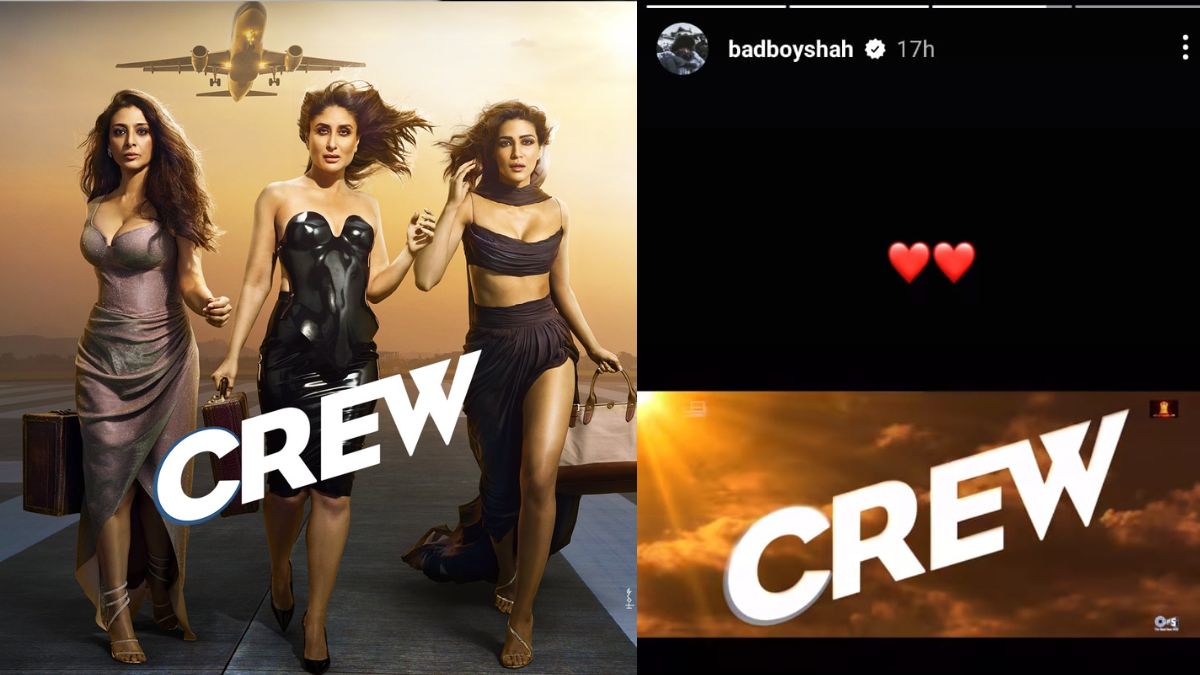 Crew: Singer Badshah drops teaser of his collaboration with Diljit Dosanjh from Kareena Kapoor, Tabu, Kriti Sanon's comedy Crew: Singer Badshah drops teaser of his collaboration with Diljit Dosanjh from Kareena Kapoor, Tabu, Kriti Sanon's comedy