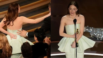Oscars 2024: Emma Stone suffers wardrobe malfunction, blames it on 'Barbie' star Ryan Gosling