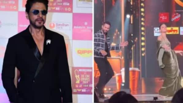 Shahid Kapoor, Alia Bhatt dance to 'Dholida' at Zee Cine Awards; Shah Rukh Khan delivers electrifying performance