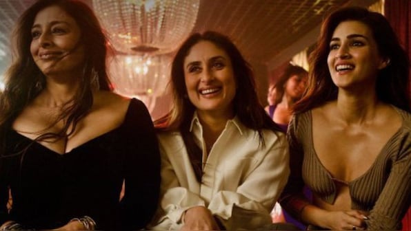 Tabu, Kareena Kapoor Khan & Kriti Sanon set the dance floor ablaze in 'Ghagra' – 'Crew''s hottest party anthem