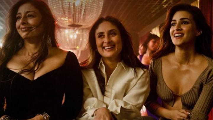 Tabu, Kareena Kapoor Khan & Kriti Sanon set the dance floor ablaze in 'Ghagra' – 'Crew''s hottest party anthem