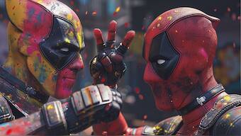 Fans Create AI Images of Deadpool & Wolverine Joining the Holi Festivities in India
