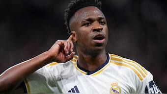 Real Madrid's Vinicius Junior has constantly been targeted with racist chants. AP