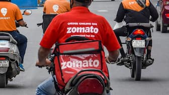 A deliveryman of food aggregator Zomato, in New Delhi. PTI