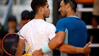 The Rafael Nadal vs Carlos Alcaraz The Netflix Slam tennis match will start at 2 AM IST in India on 4 March. Reuters