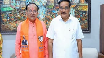 BJP's Mukesh Dalal and its Gujarat party chief CR Paatil. ANI