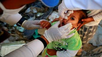 The vaccines, released from global emergency stockpiles, have already arrived in Gaza and will be administered to 6,40,000 children under the age of 10. File Image/Reuters