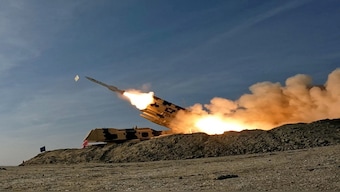 A missile is launched during a military exercise in an undisclosed location in the south of Iran, in this handout image obtained on 19 January 2024. Reuters File Photo
