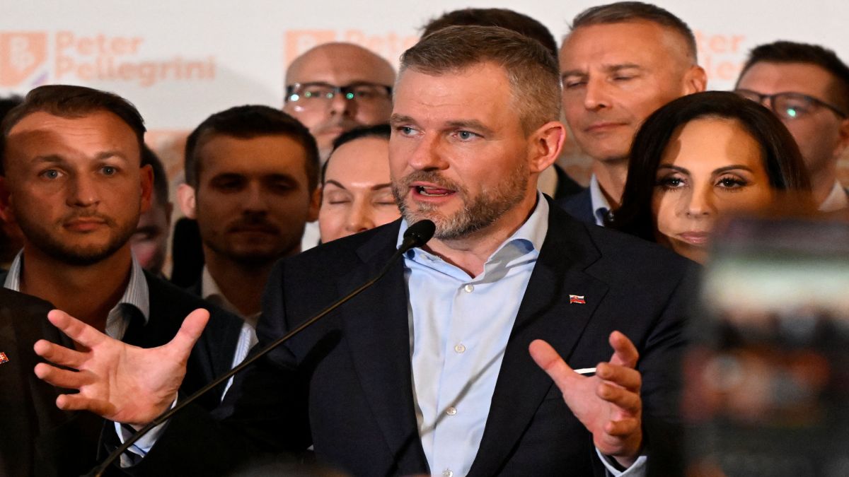Slovakia's presidential candidate Peter Pellegrini speaks at his headquarters on the day the results of the country's presidential election are announced, in Bratislava, Slovakia. Reuters Slovakia's presidential candidate Peter Pellegrini speaks at his headquarters on the day the results of the country's presidential election are announced, in Bratislava, Slovakia. Reuters