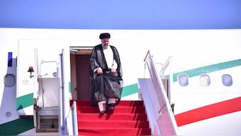 Iranian President Seyyed Ebrahim Raisi arrives in Islamabad. Source: Pakistani Foreign Office