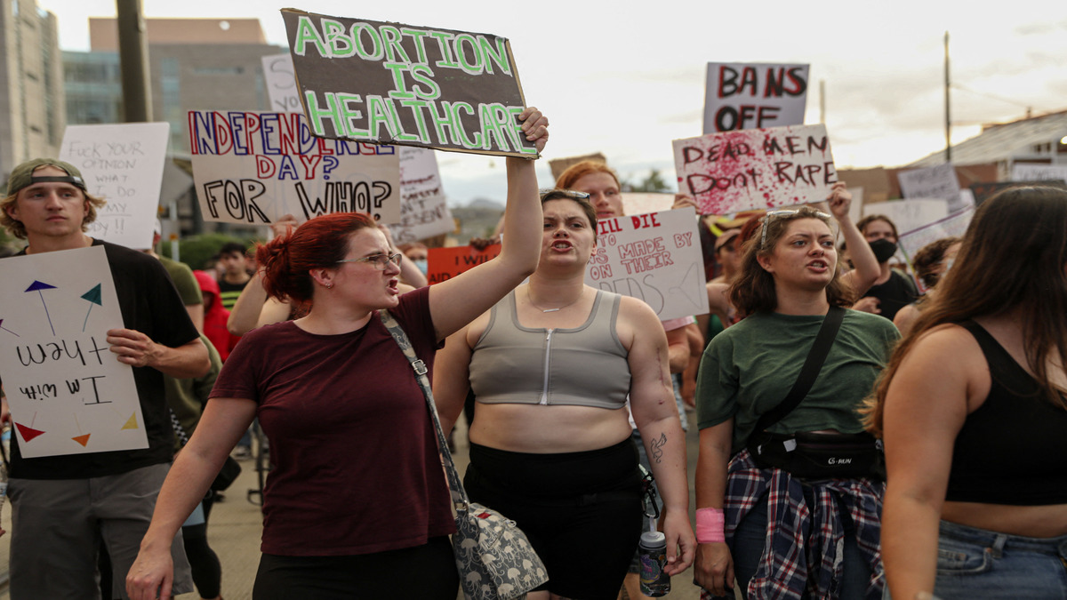 Abortion rights activist protests during a Pro Choice rally near the Tucson Federal Courthouse in Tucson, Arizona, 4 July 2022. AFP File Photo Abortion rights activist protests during a Pro Choice rally near the Tucson Federal Courthouse in Tucson, Arizona, 4 July 2022. AFP File Photo